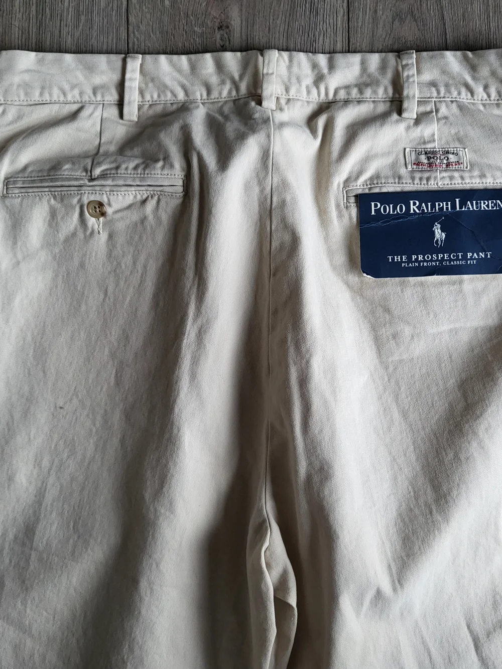 Polo Ralph Lauren Prospect Pant Men 35x30 Beige Khaki Chino Trouser DeadstockNWT